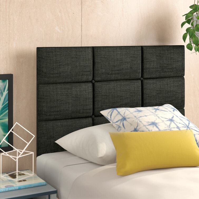 Wayfair gray deals upholstered headboard